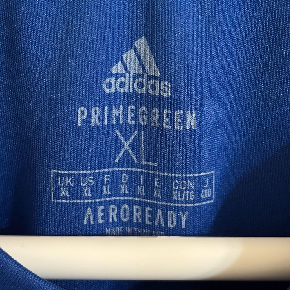 Men's Adidas Prime Green T-Shirt XL Blue - Picture 3 of 3